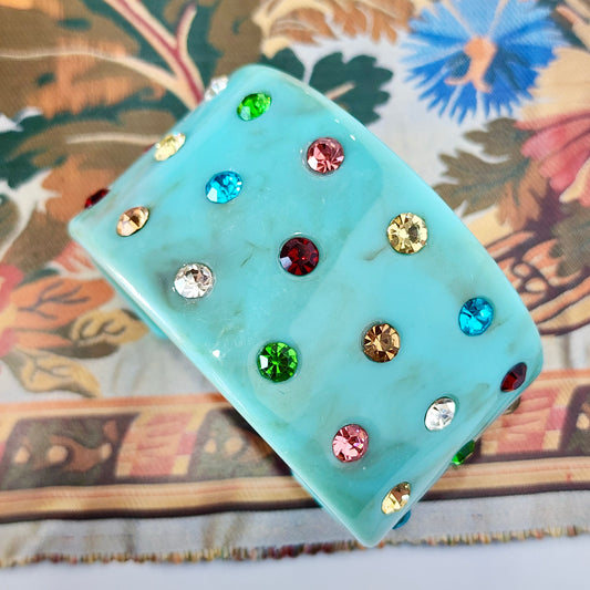Studio Confetti Aqua Blue Bracelet Cuff