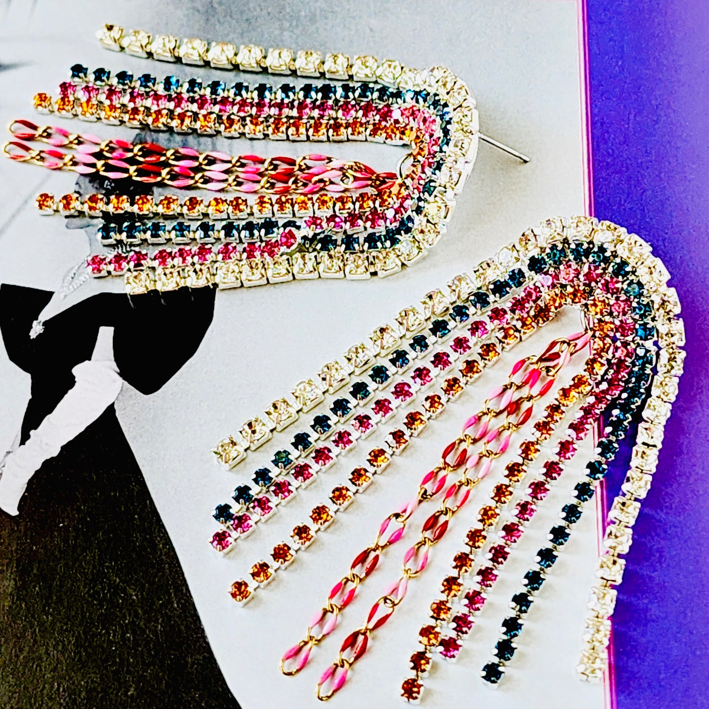 Boardwalk Crystal Earrings The Muse Collection