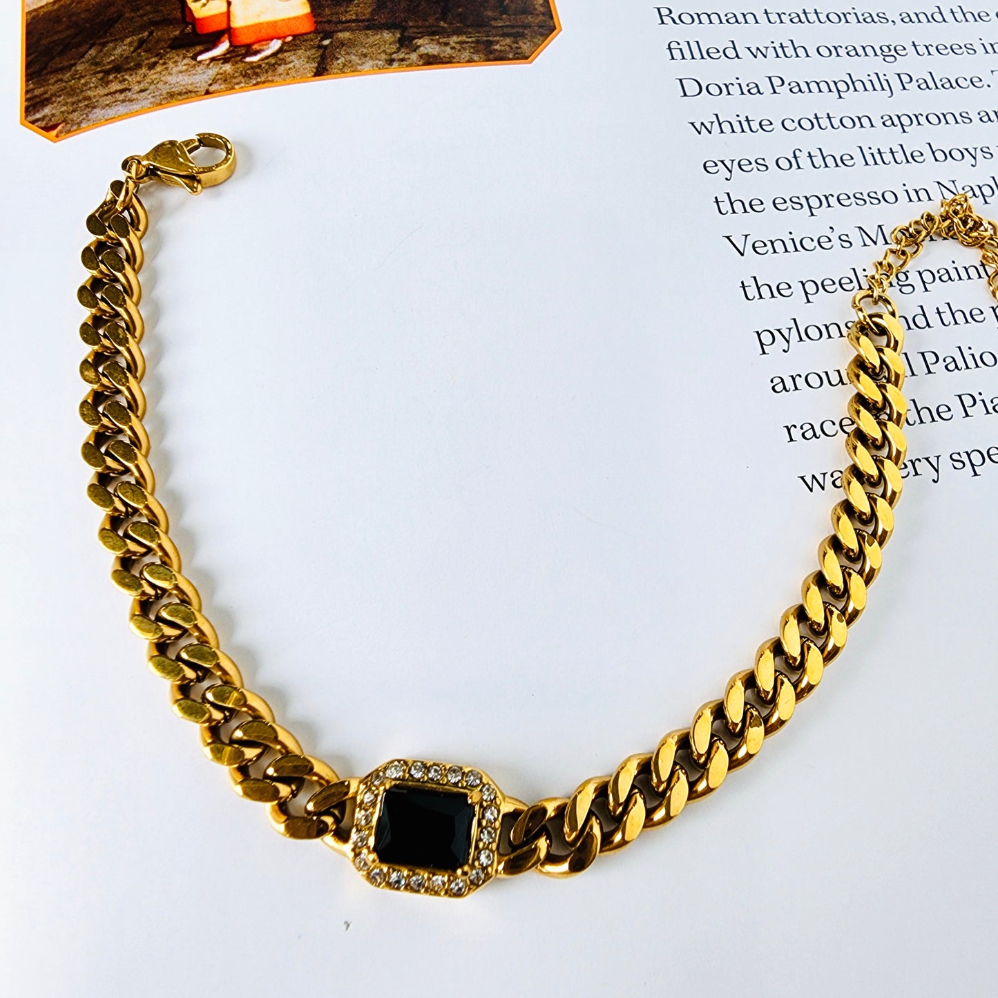 5th Avenue Black Cuban Bracelet