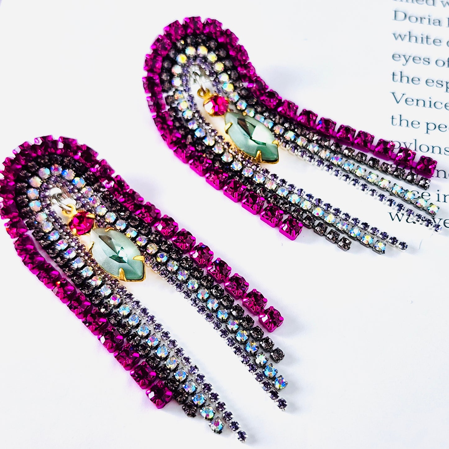 The Muse Rhapsody Crystal Earrings
