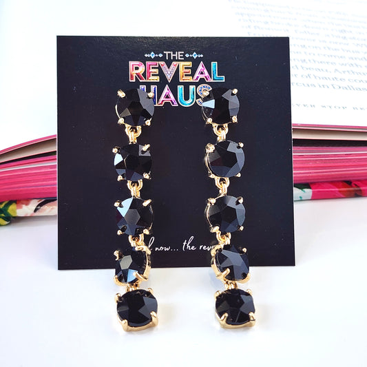 The Jett Drop Earrings