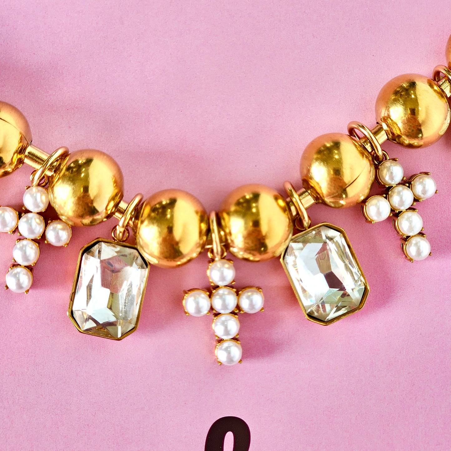Grace Cross & Crystal Bracelet