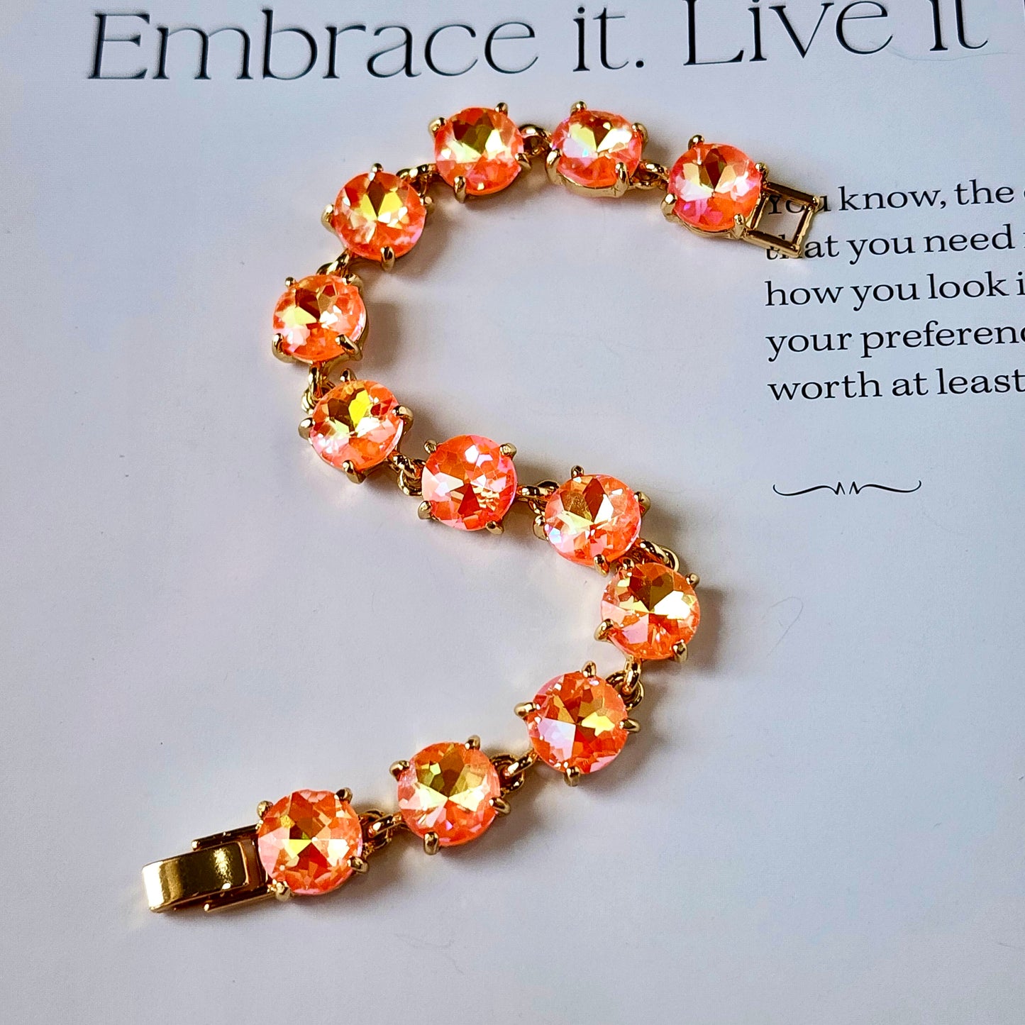 The Hayworth Round Crystal Bracelet