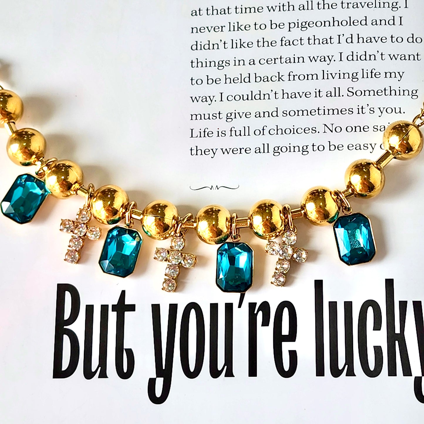 High Desert Glam Bracelet Cross Crystal Bracelet
