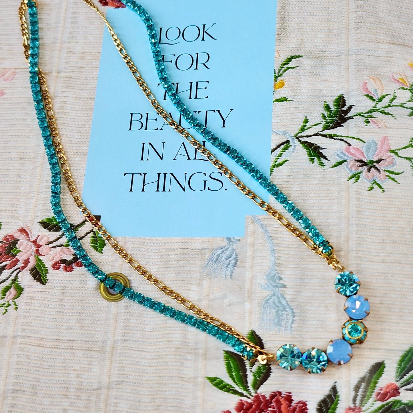 Bluebell Crystal Necklace The Muse Collection