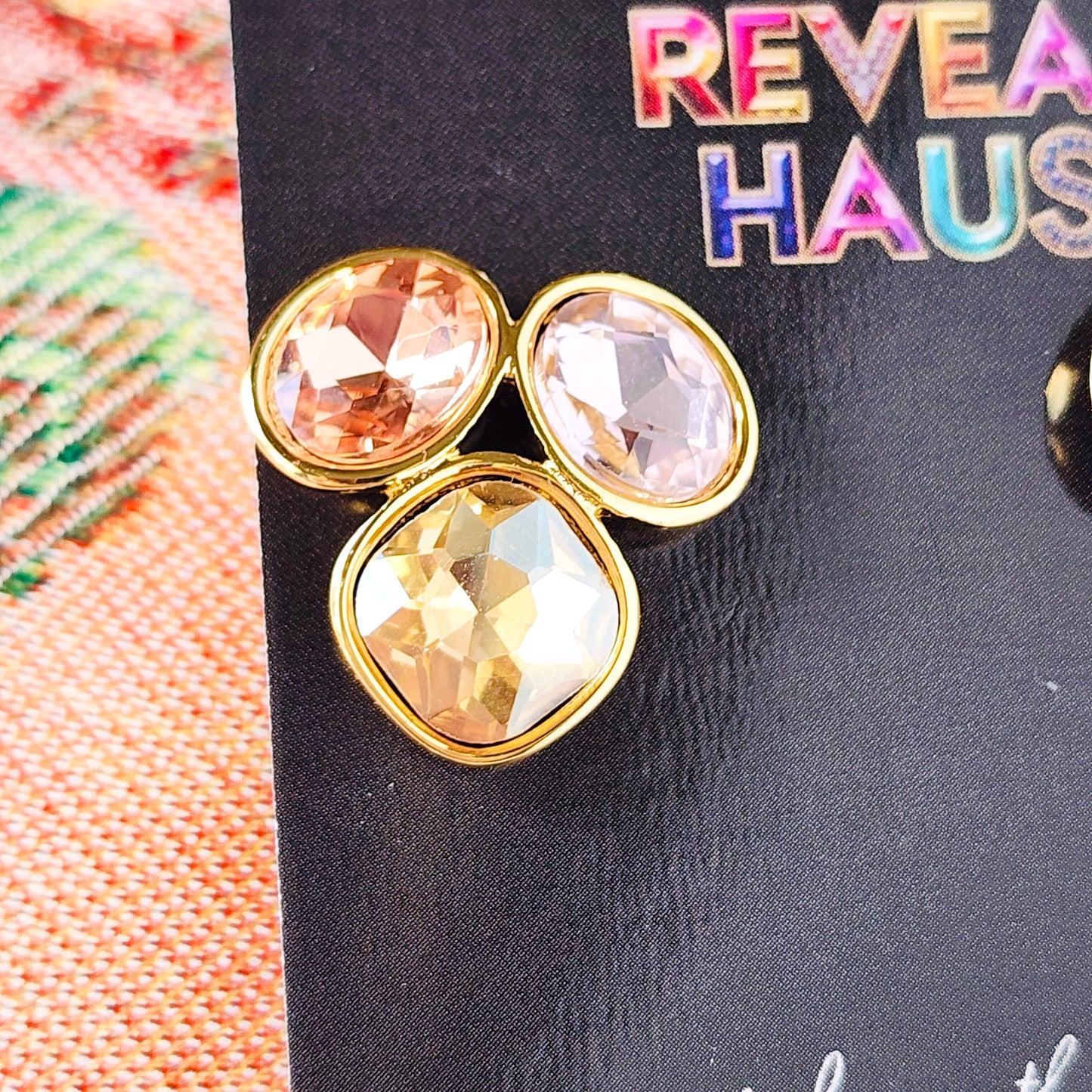 Izzy Pink & Lavender Crystal Earrings