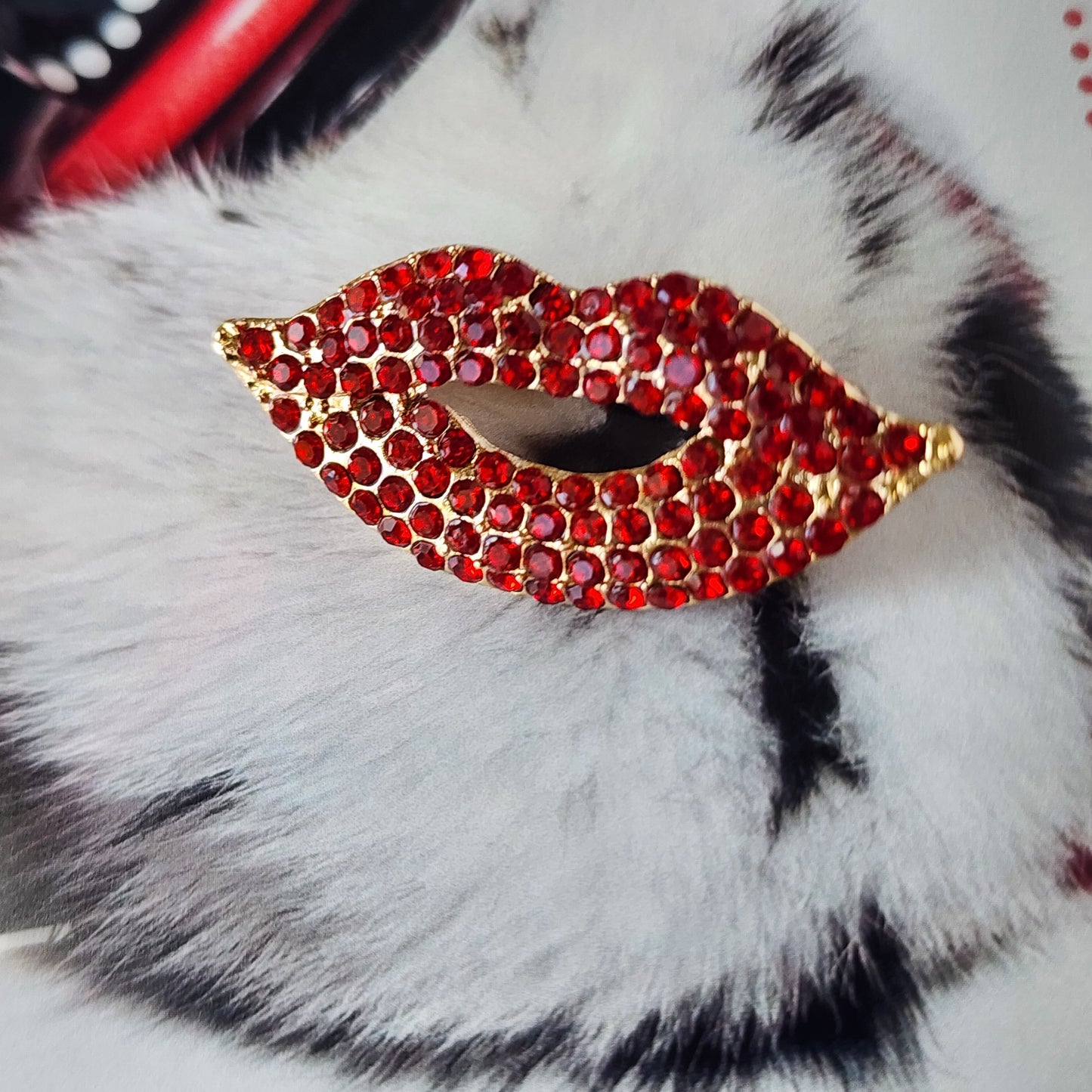 The Scarlet Kiss Brooch