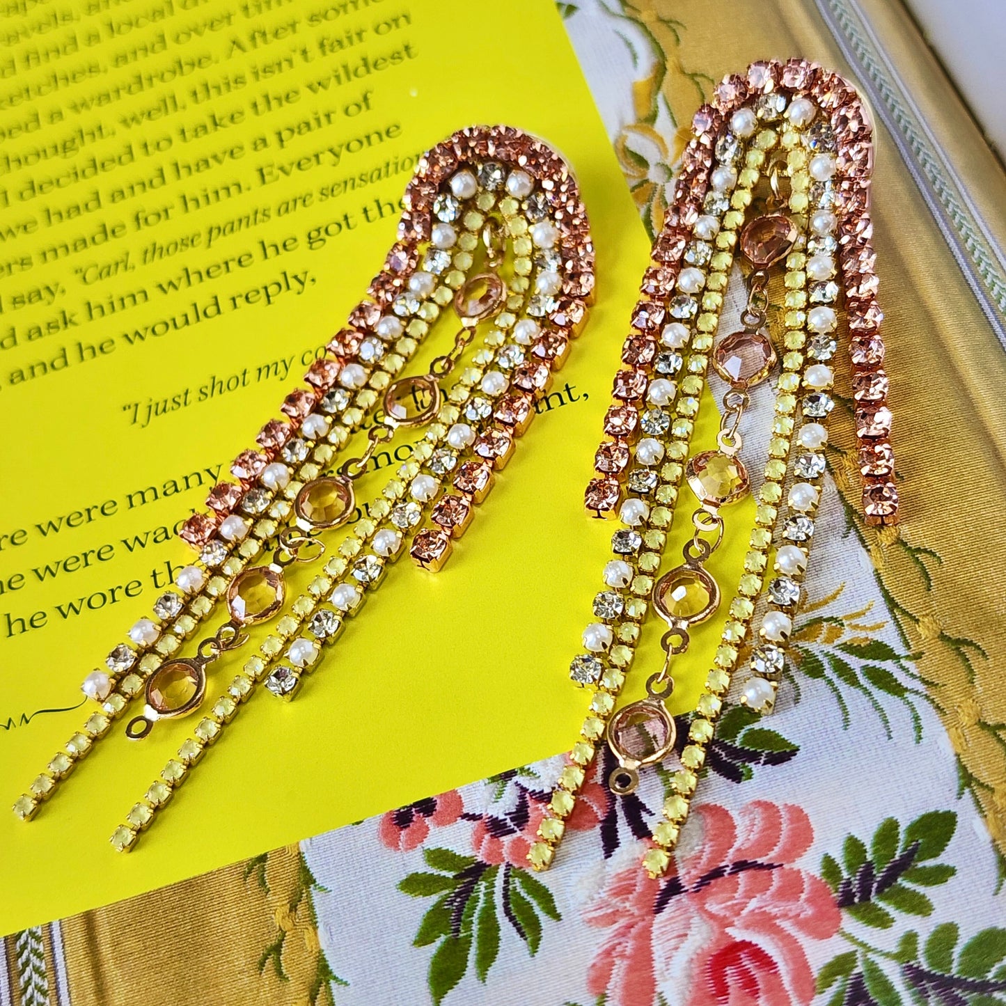 Limoncello Crystal Earrings The Muse Collection