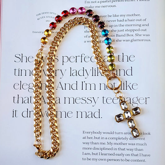 The Carnival Crystal Cross Necklace