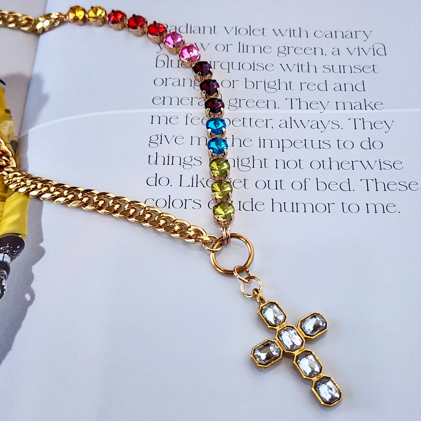 The Carnival Crystal Cross Necklace