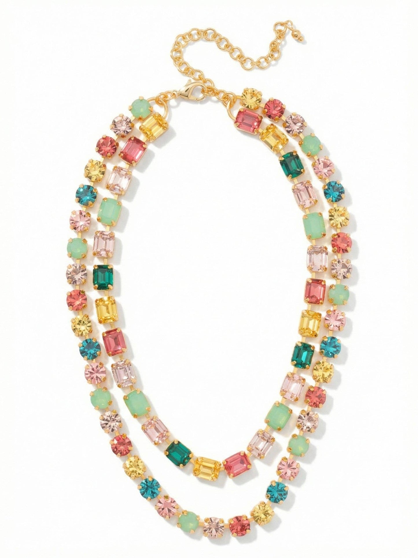 Marci Tennis Crystal Necklace Vibrant by Sorrelli