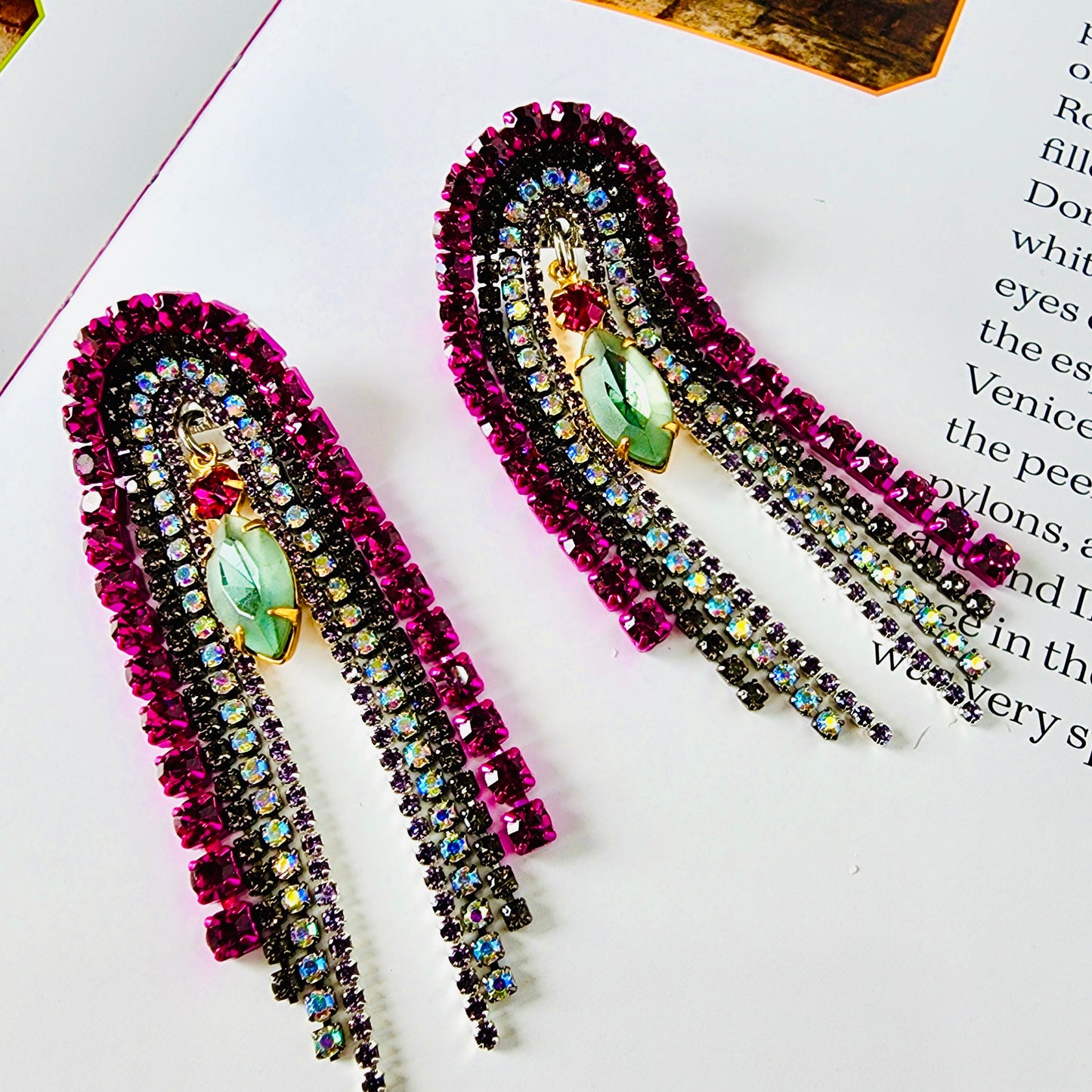 The Muse Rhapsody Crystal Earrings