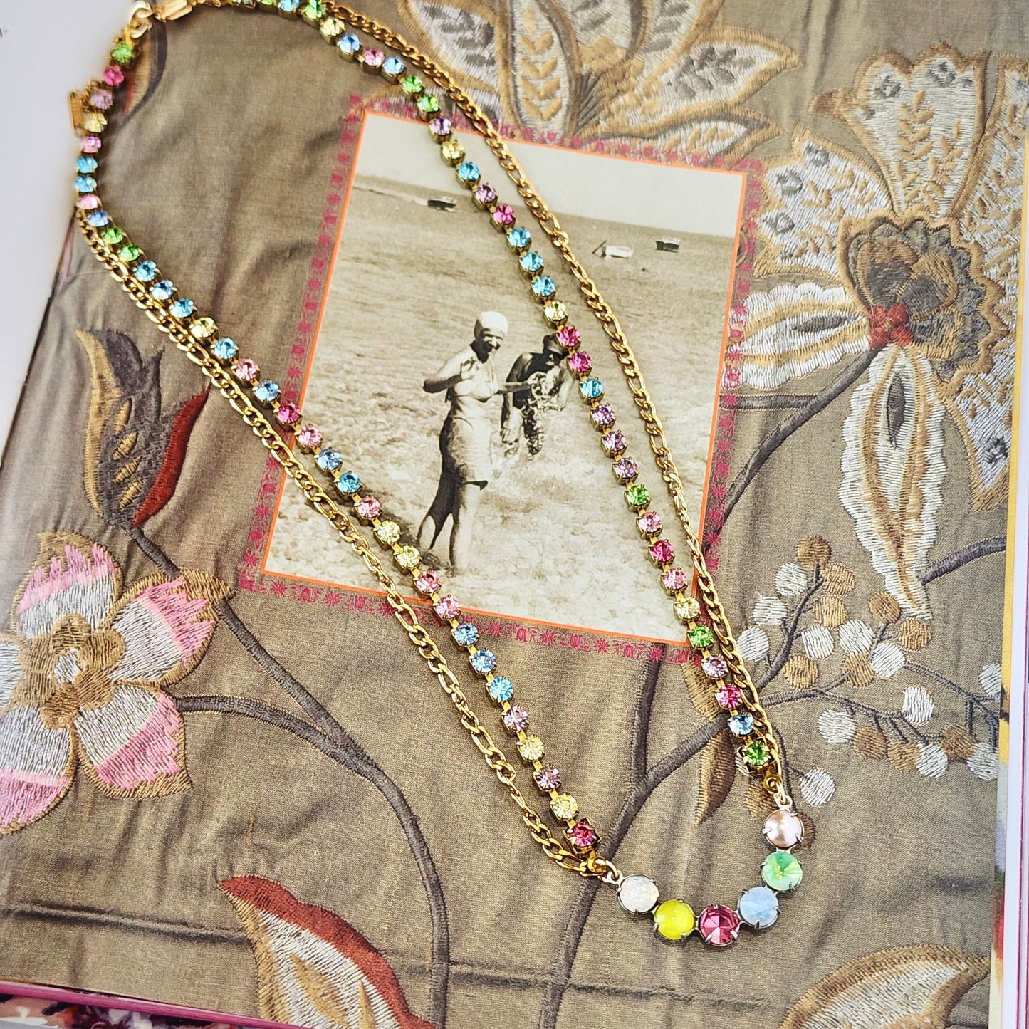 The Muse Carousel Crystal Necklace