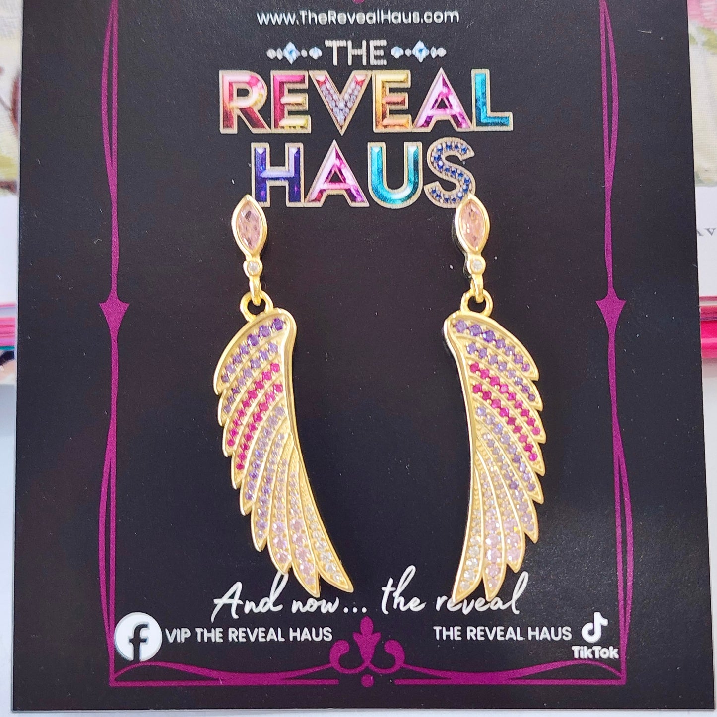 Wing of an Angel Sterling Gold Vermeil Earrings