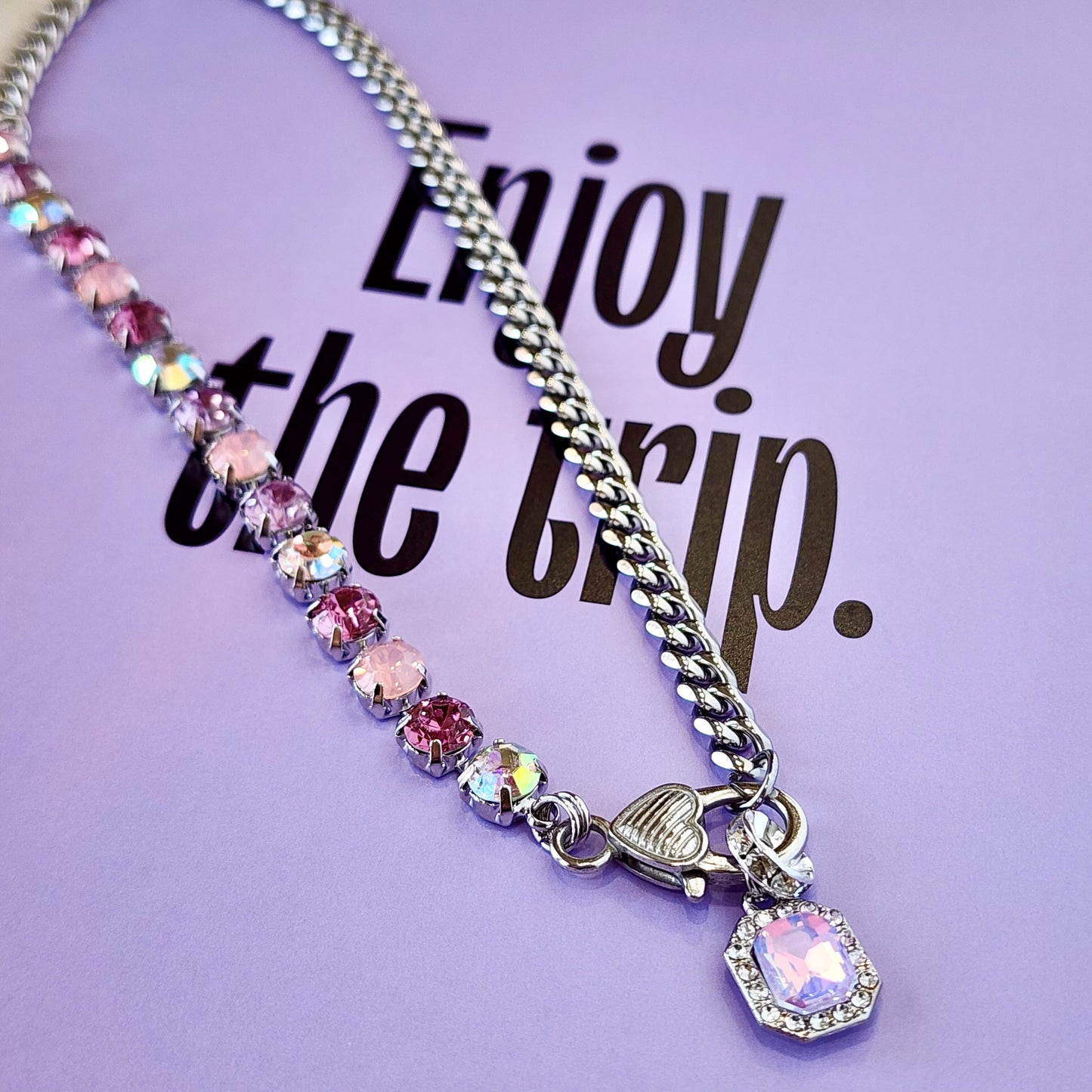 The Lavender Haze Crystal Necklace