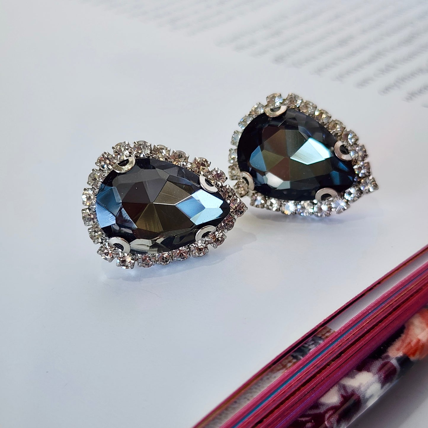 Smoke Show Crystal Stud Earrings
