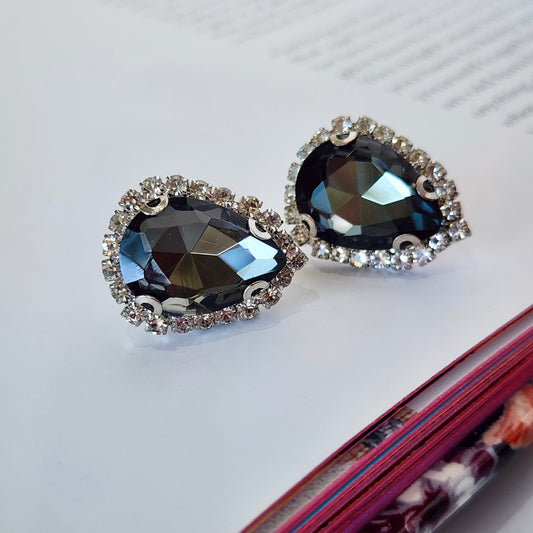 Smoke Show Crystal Stud Earrings