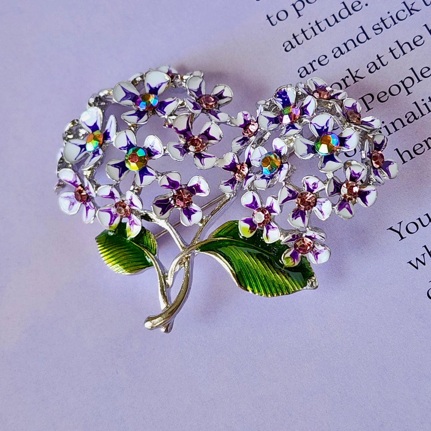 The Violet Bloom Brooch
