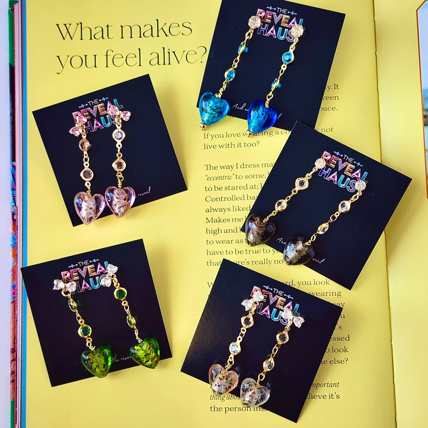 The Murano Heart Earrings