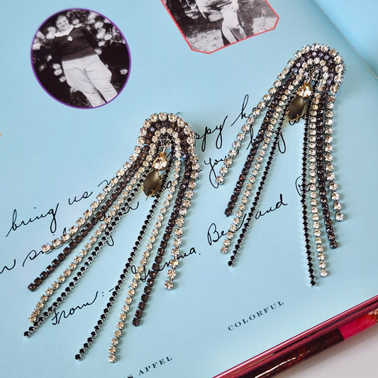Midnight Soirée Crystal Earrings The Muse Collection