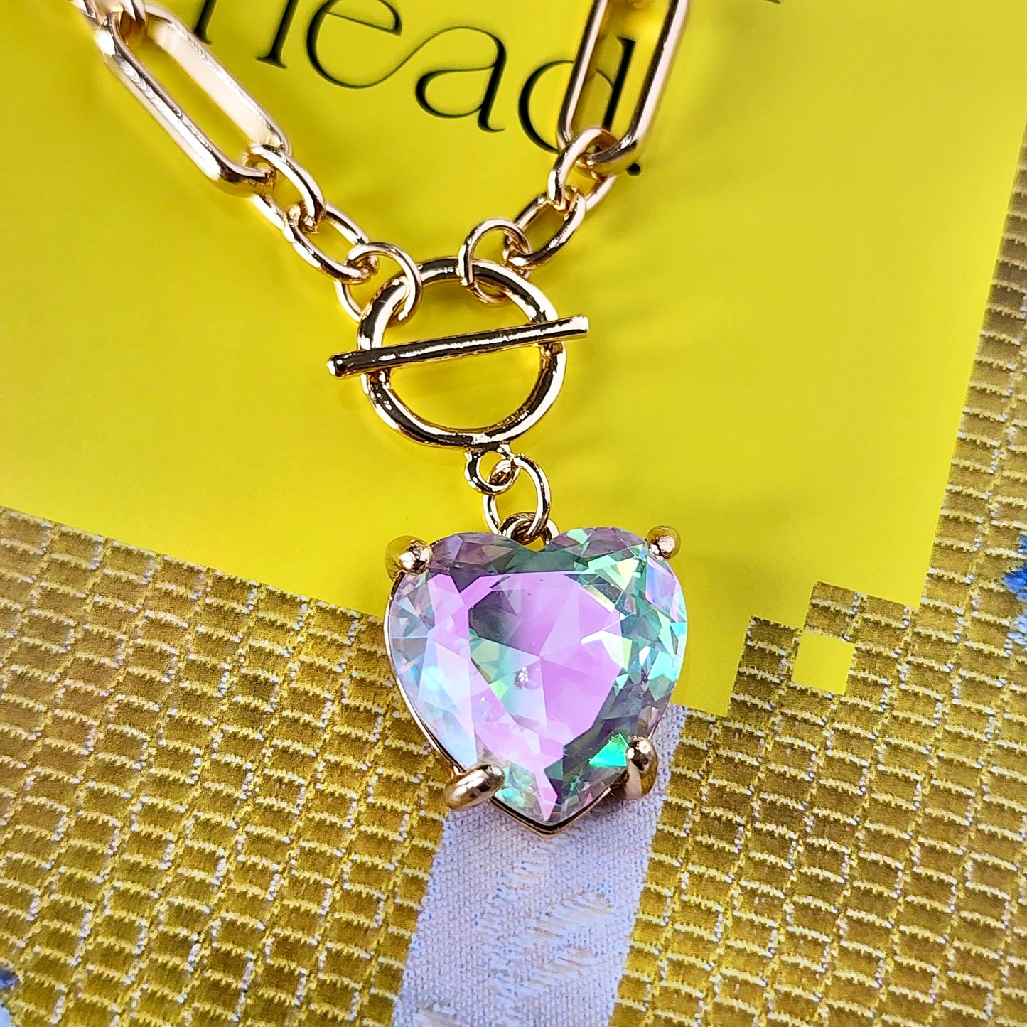The Celeste A/B Heart Necklace
