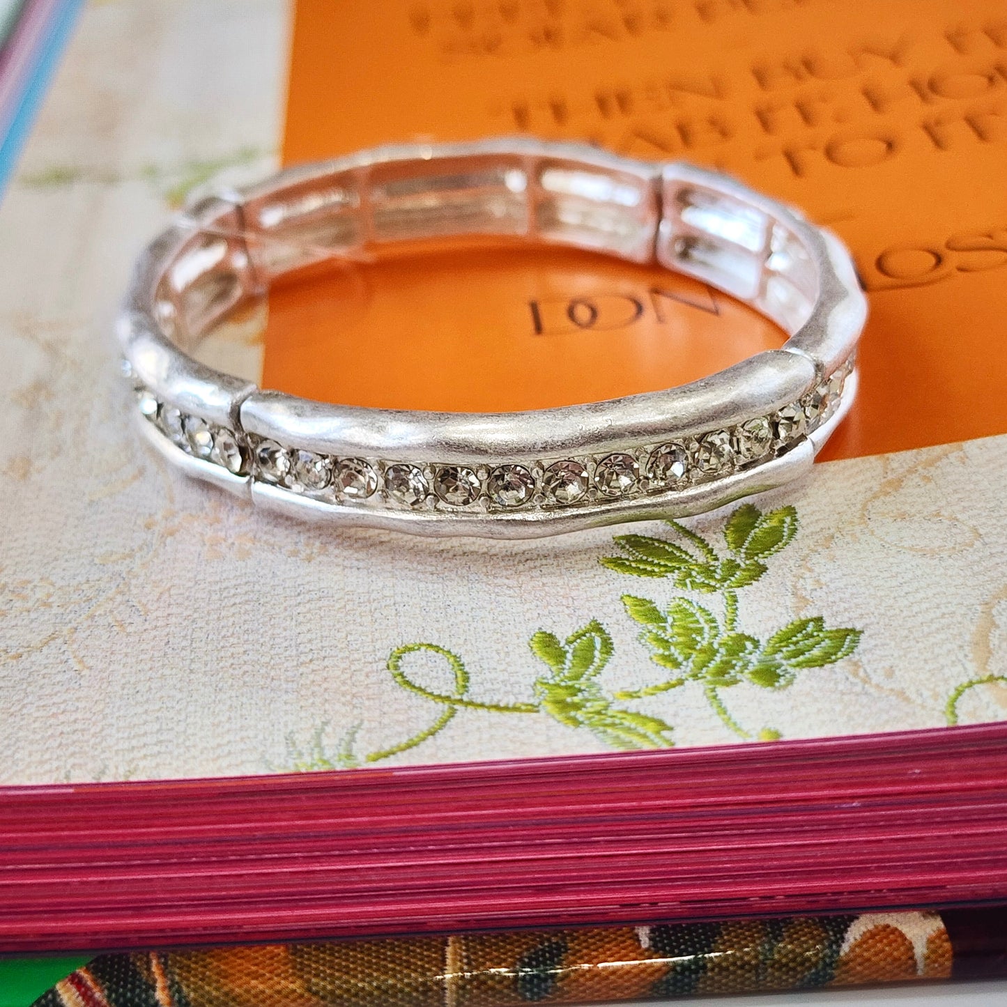 Silver Lane- Crystal Stretch Bracelet