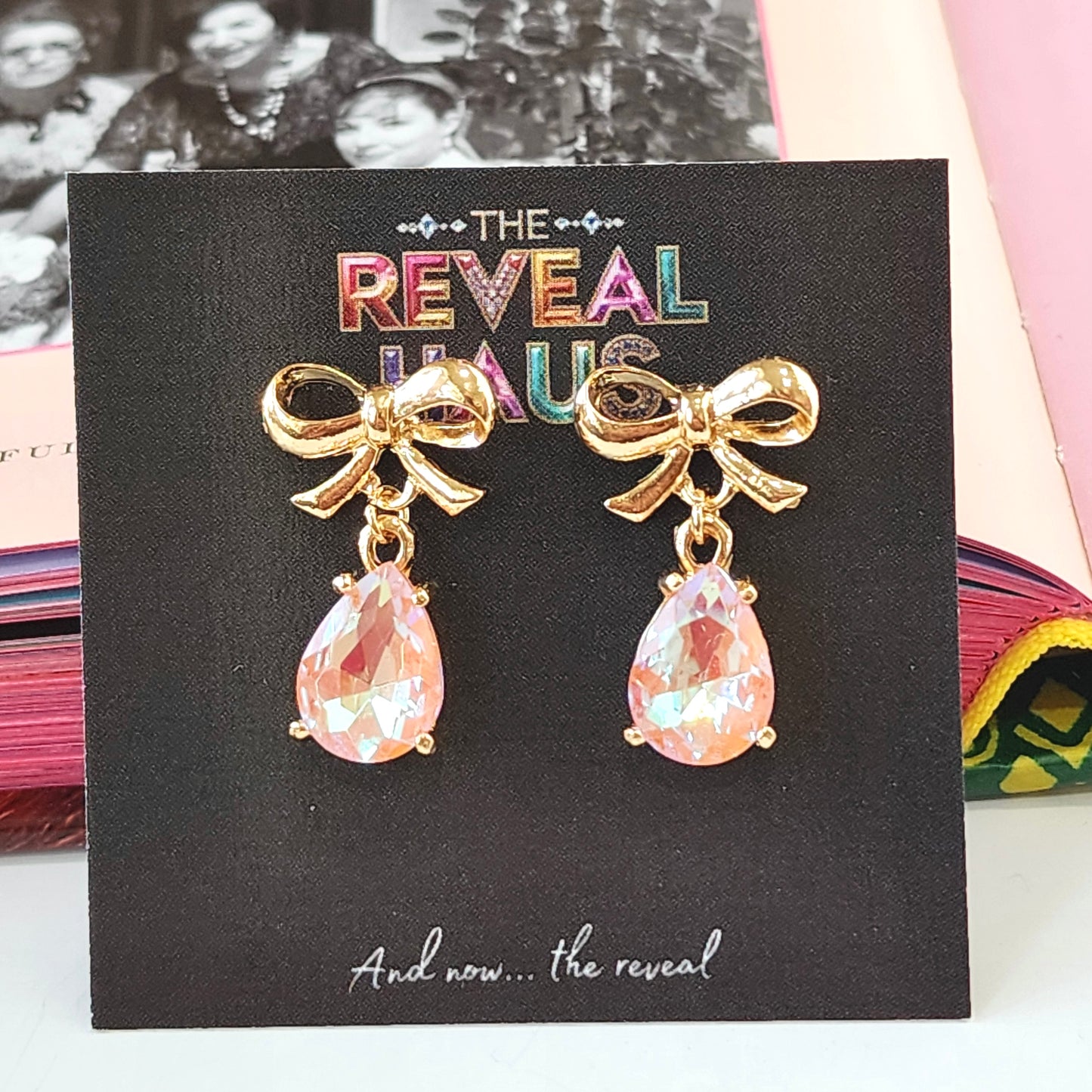The Grande Bow Crystal Earrings