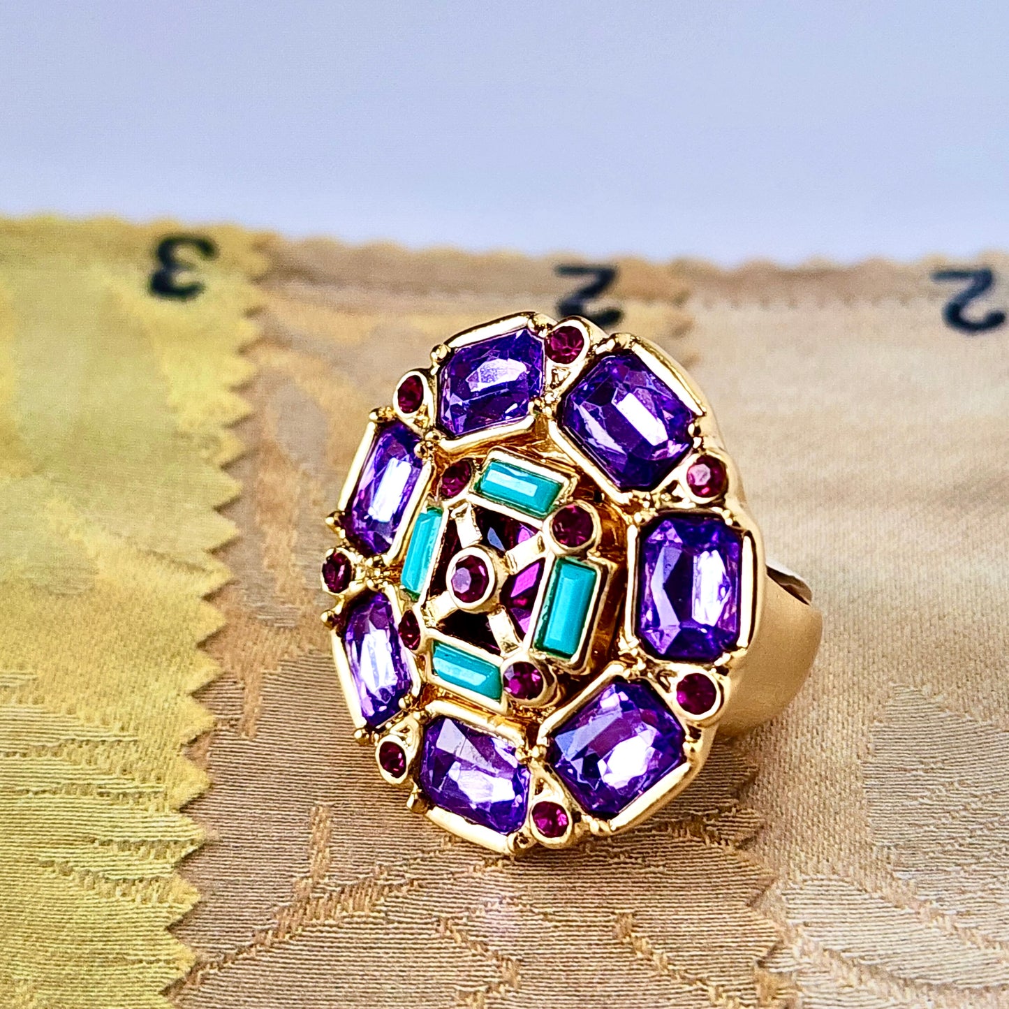 The Violet Mosaic Ring