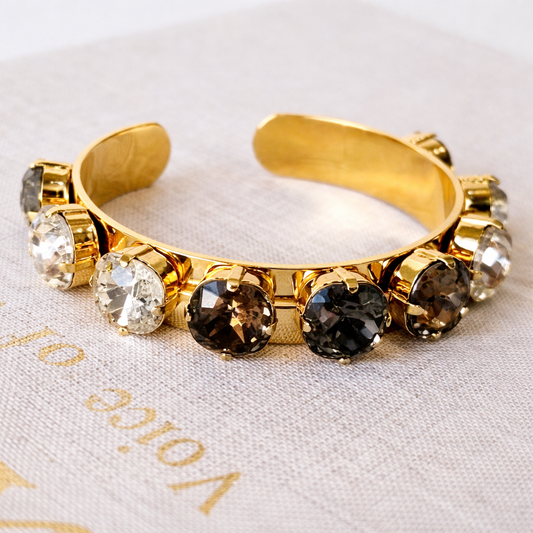 The Sable Crystal Cuff Bracelet