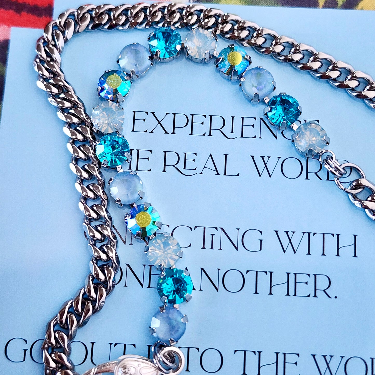 The Haus Link Ocean Crystal Necklace