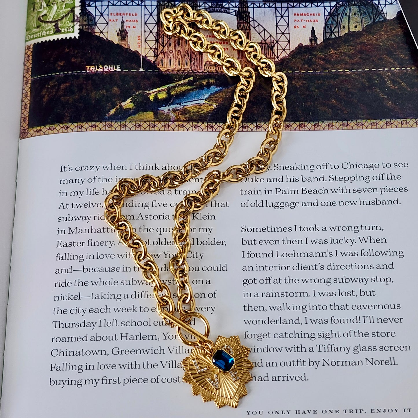 The Lovers Necklace-Azure