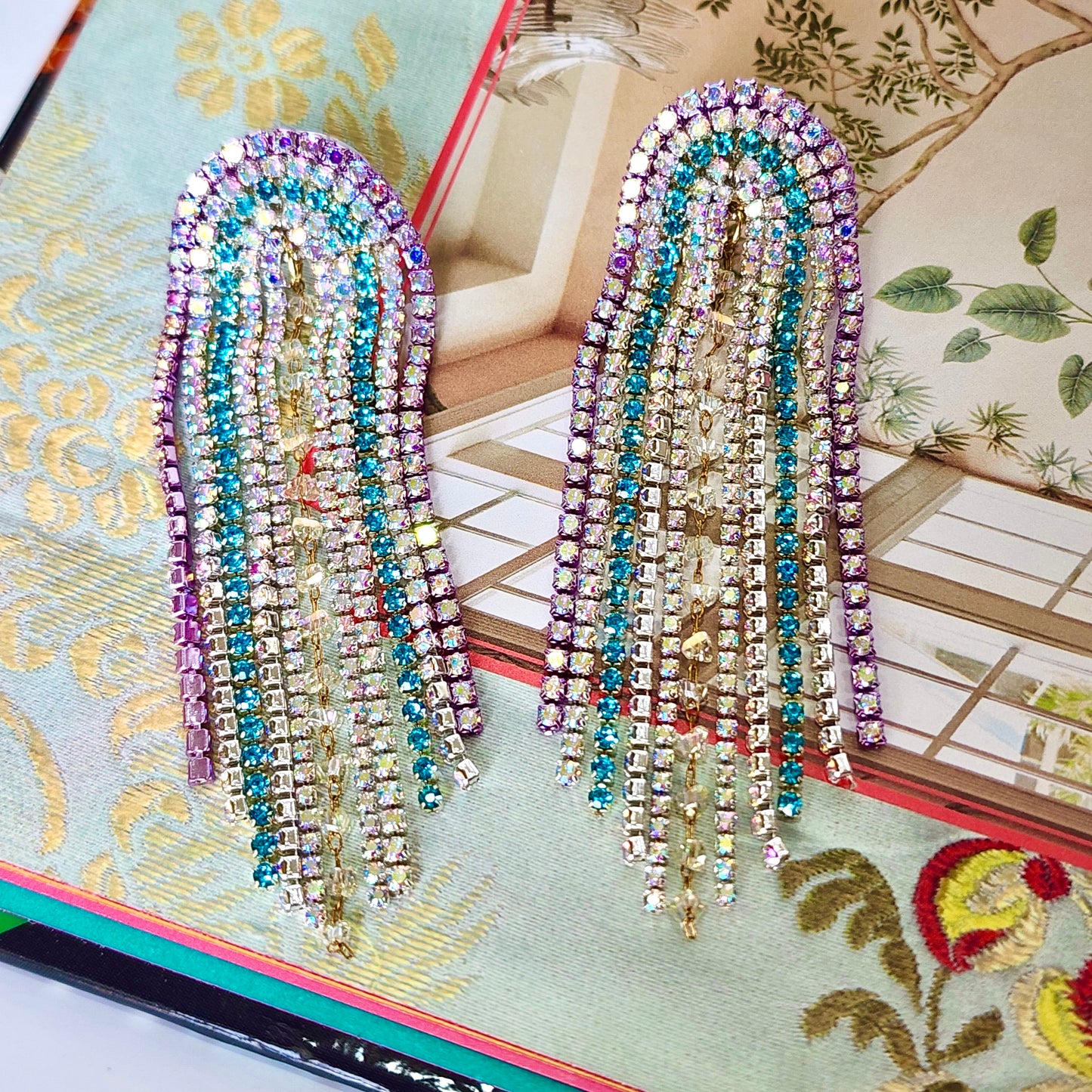 Riviera Lights Crystal Earrings The Muse Collection