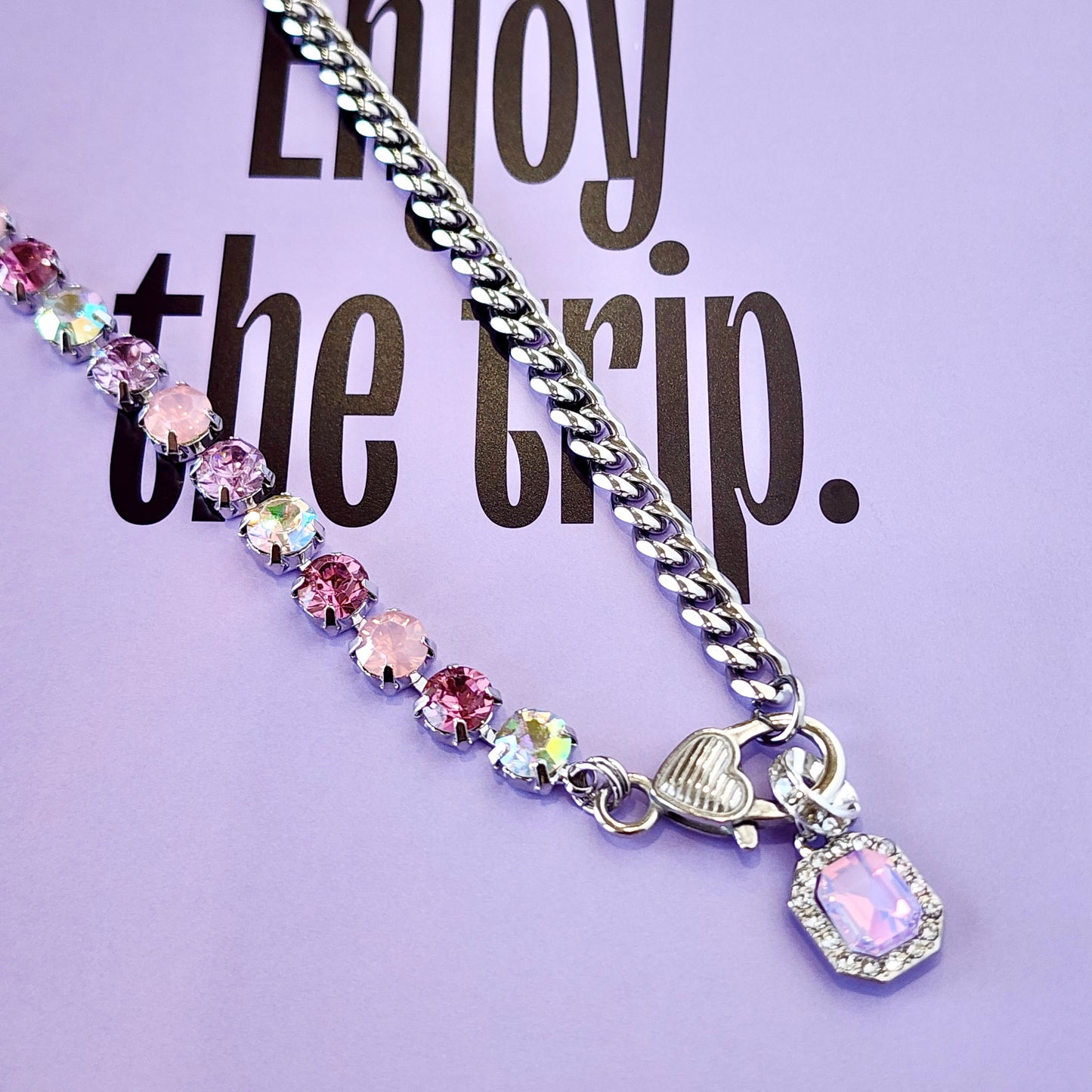 The Lavender Haze Crystal Necklace