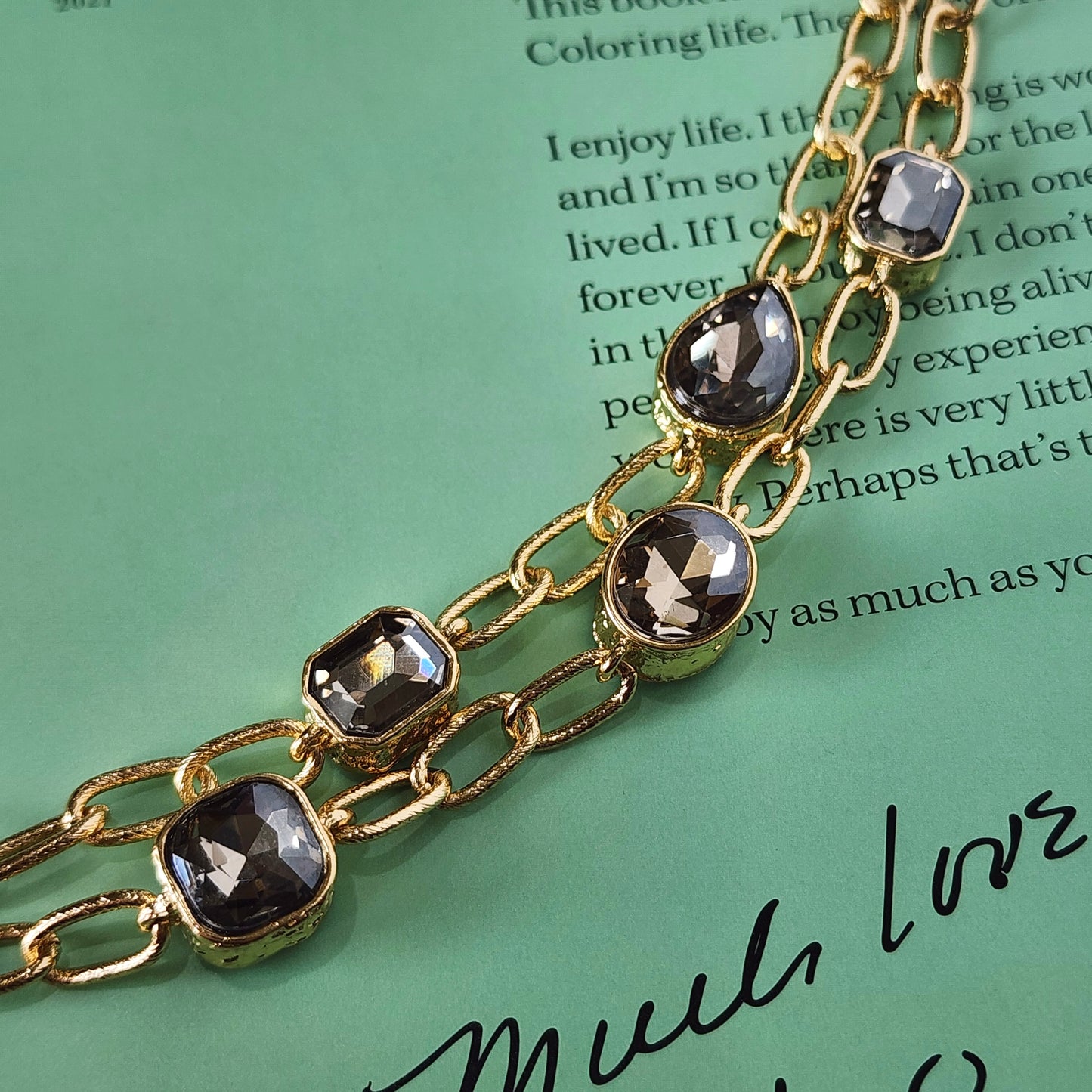 Linked Gems Bracelet