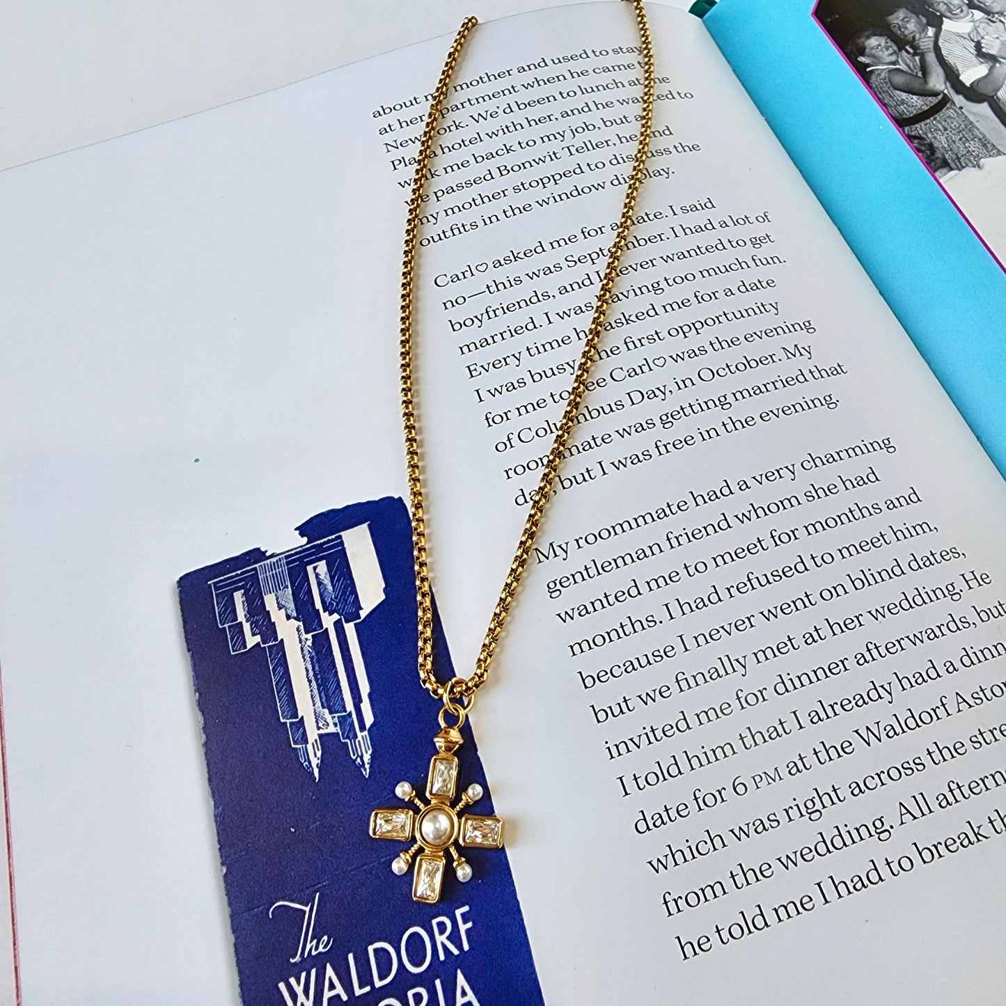 Radiant Hour Crystal Pearl Necklace