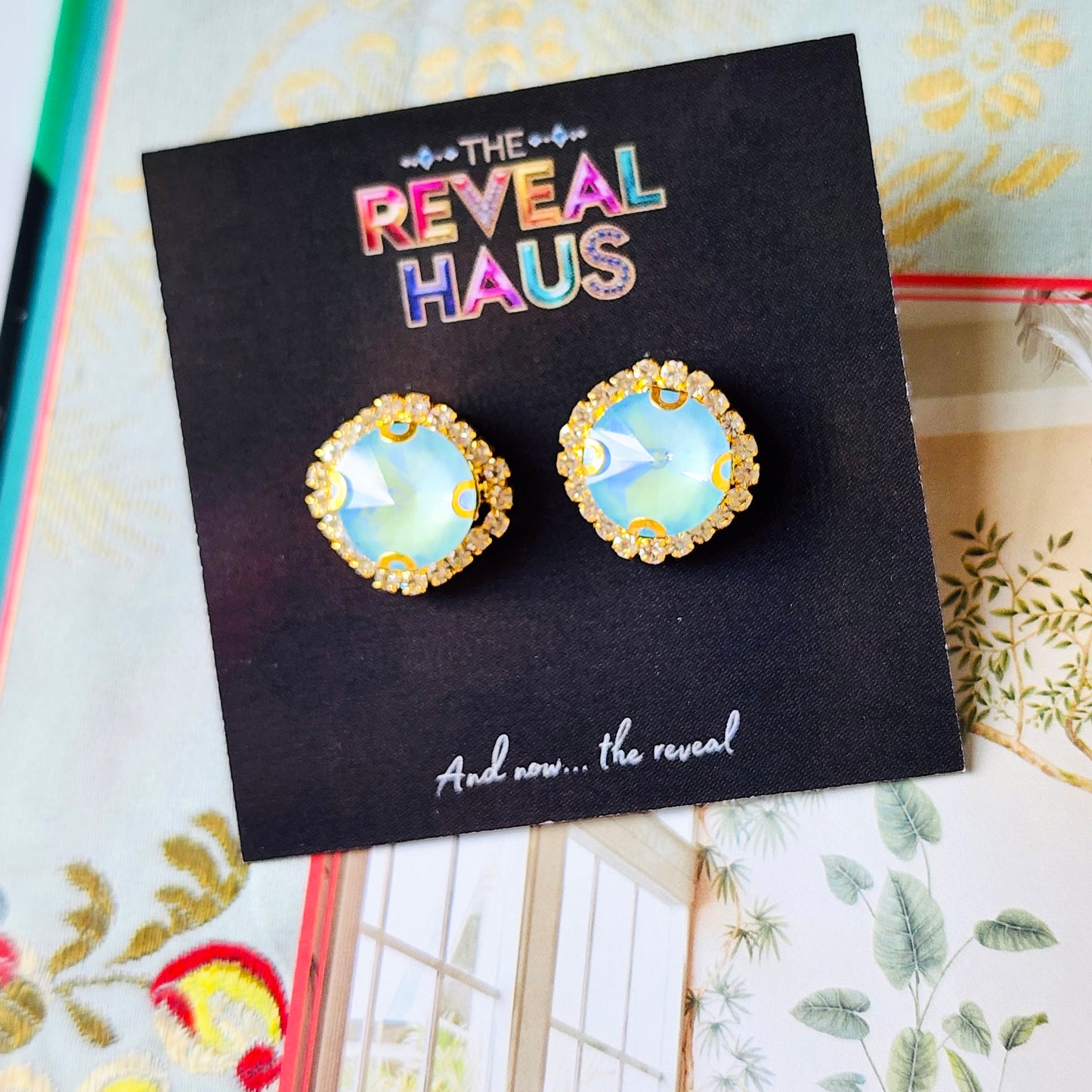 Summer Sky Crystal Earrings