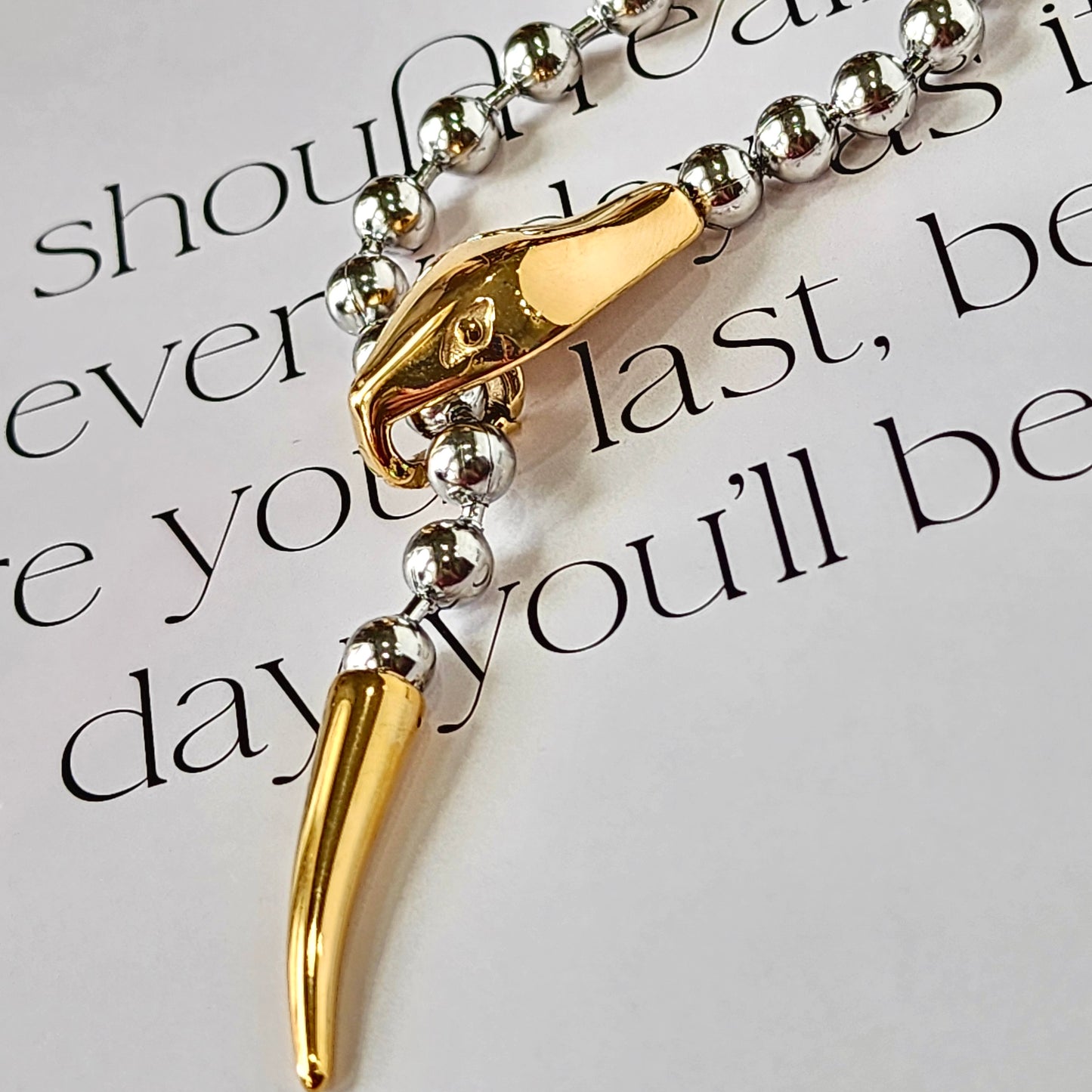 Bite Me Snake Necklace
