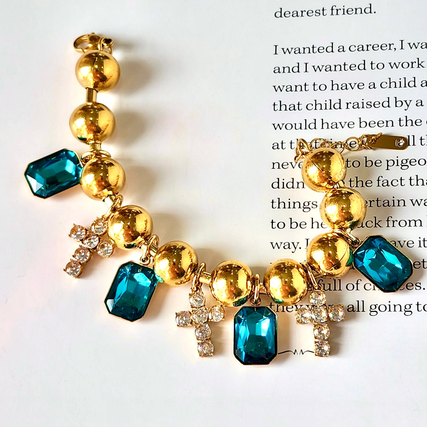 High Desert Glam Bracelet Cross Crystal Bracelet