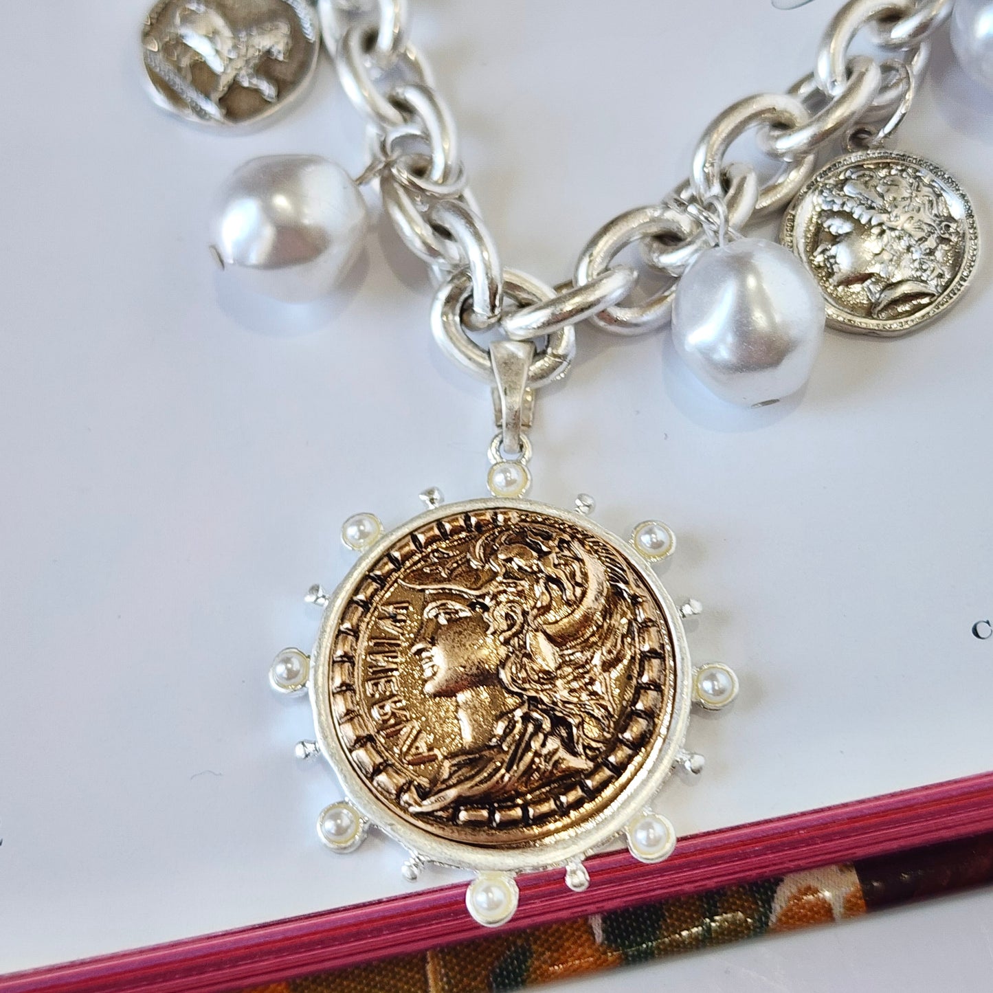 Money Bags Coin Charm Necklace