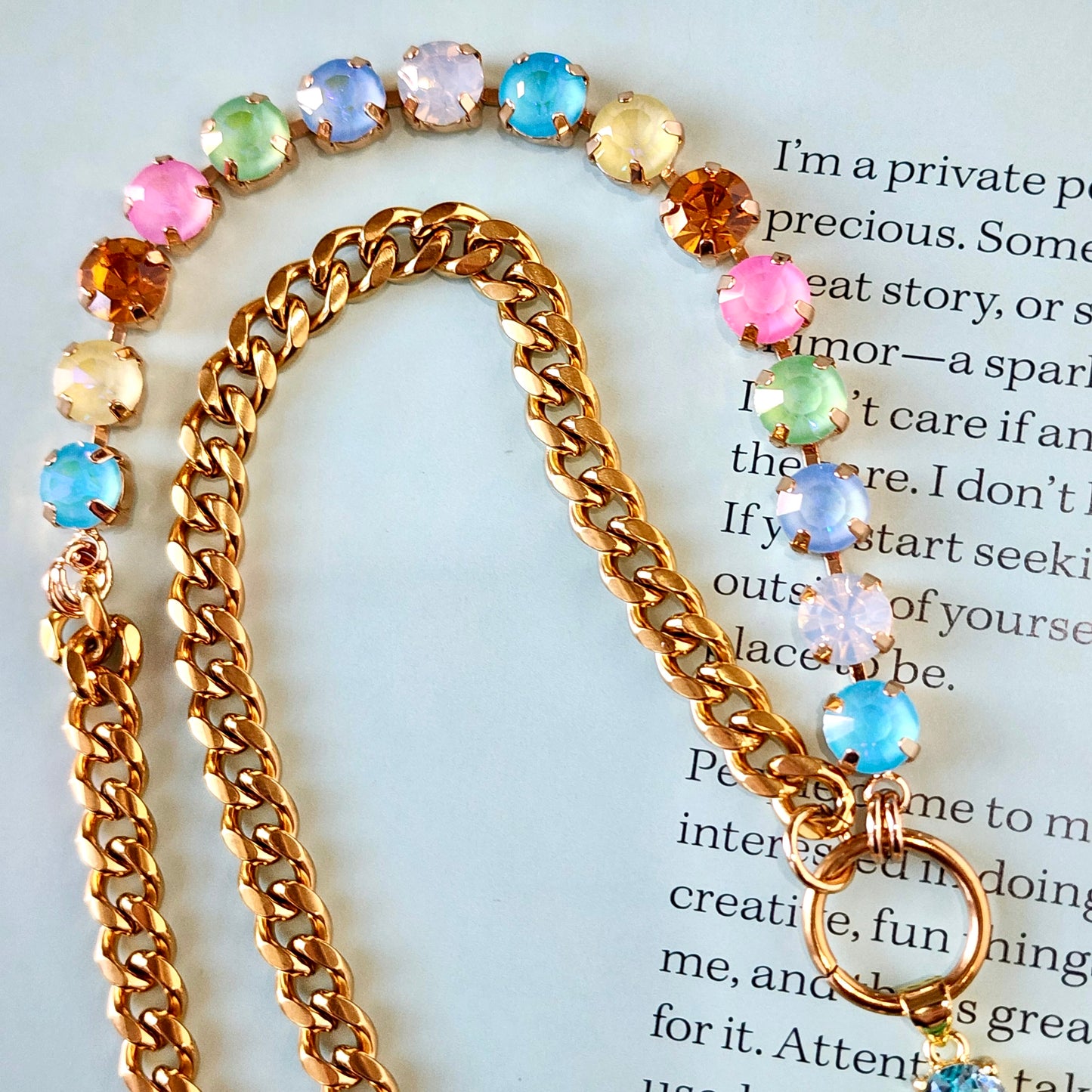 The Marbella Crystal Cross Necklace