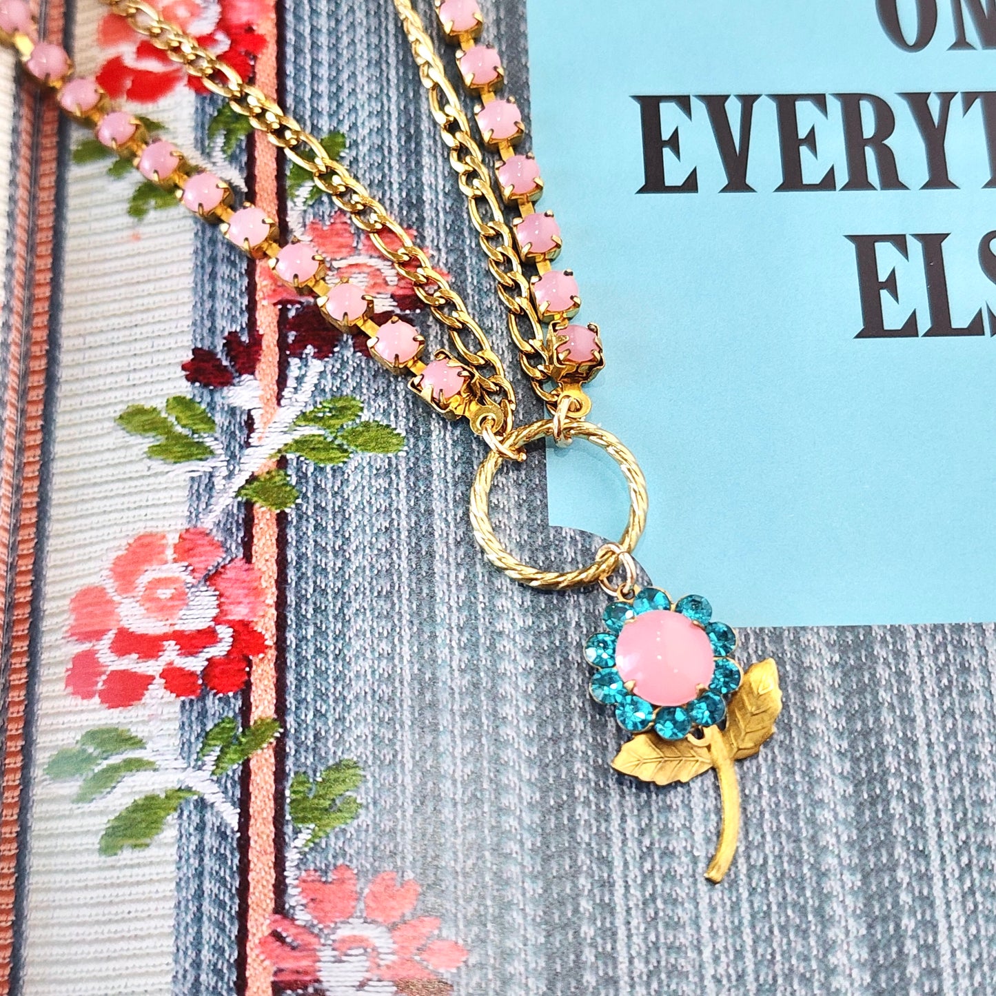 Petals- Pendant Crystal Necklace