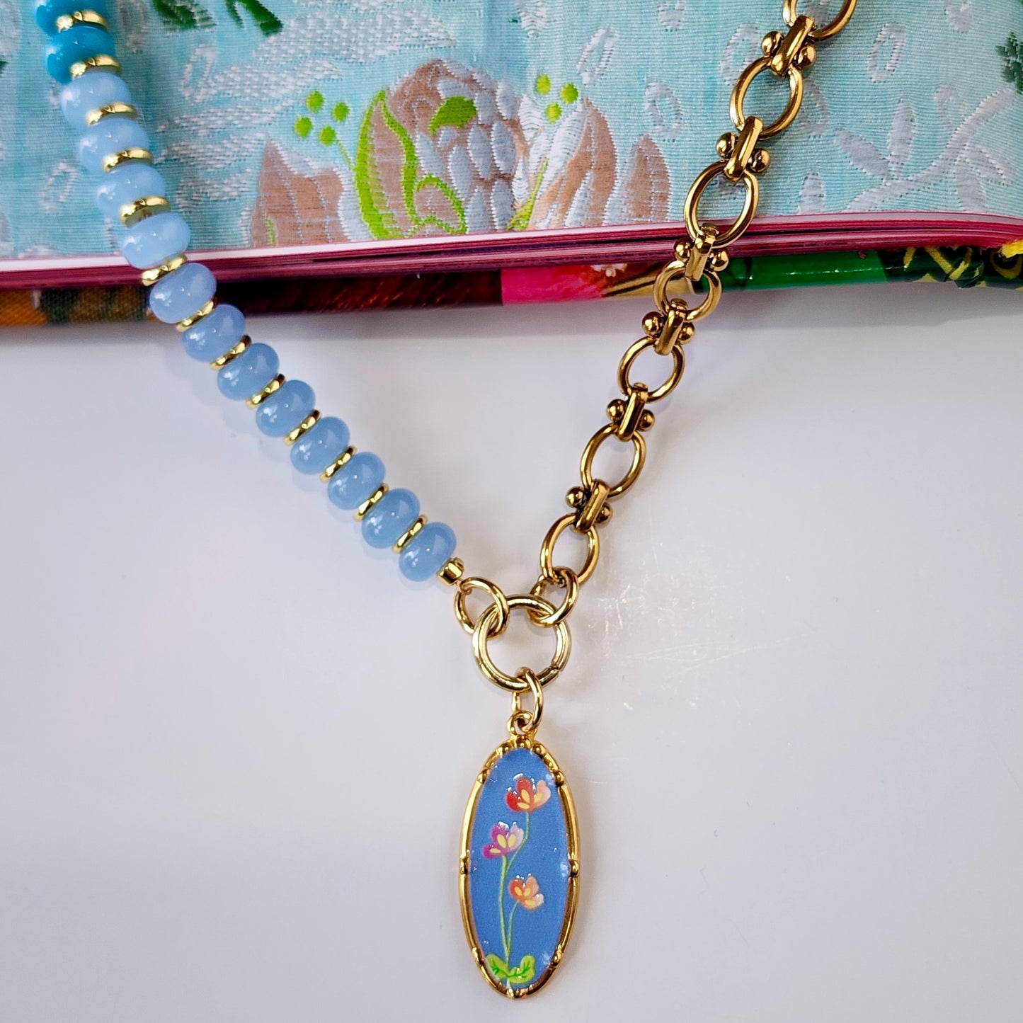 Bluebell Link Necklace