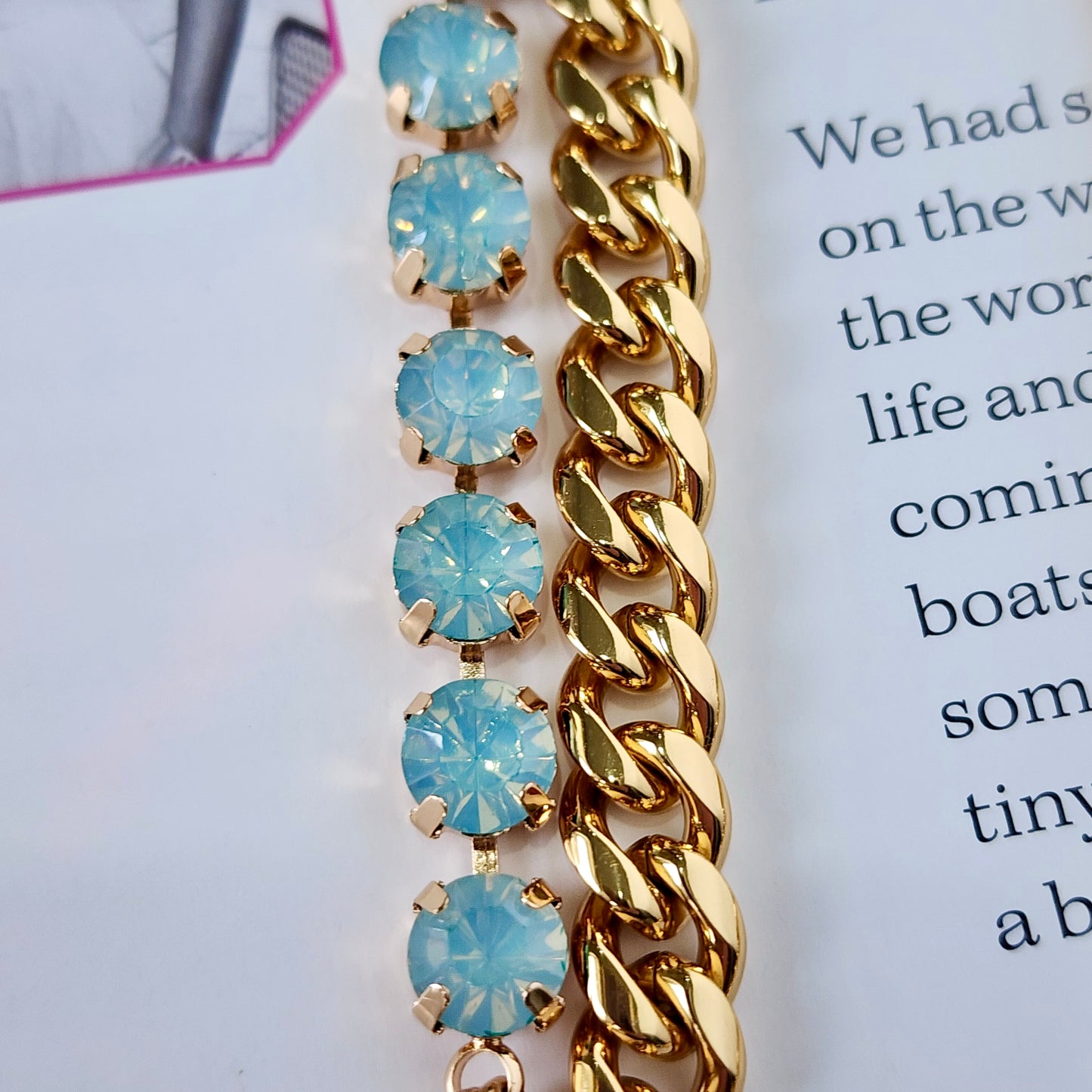The Afterglow Cross Gemstone Crystal Necklace