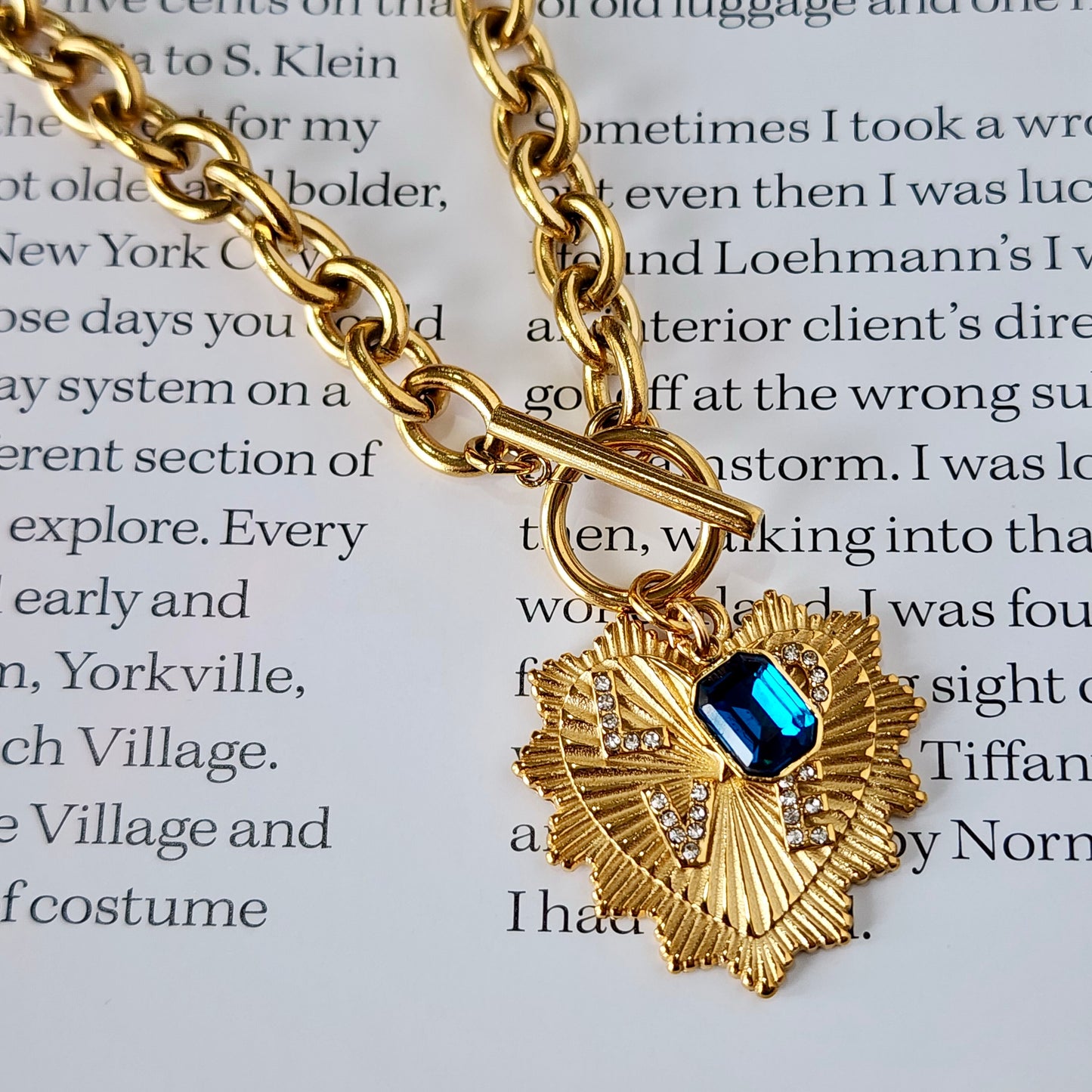 The Lovers Necklace-Azure