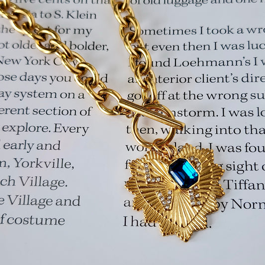 The Lovers Necklace-Azure