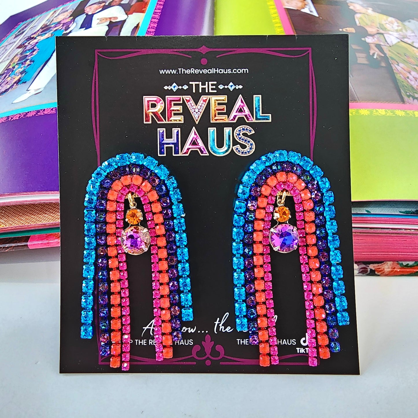 Electric Reverie Crystal Earrings The Muse Collection