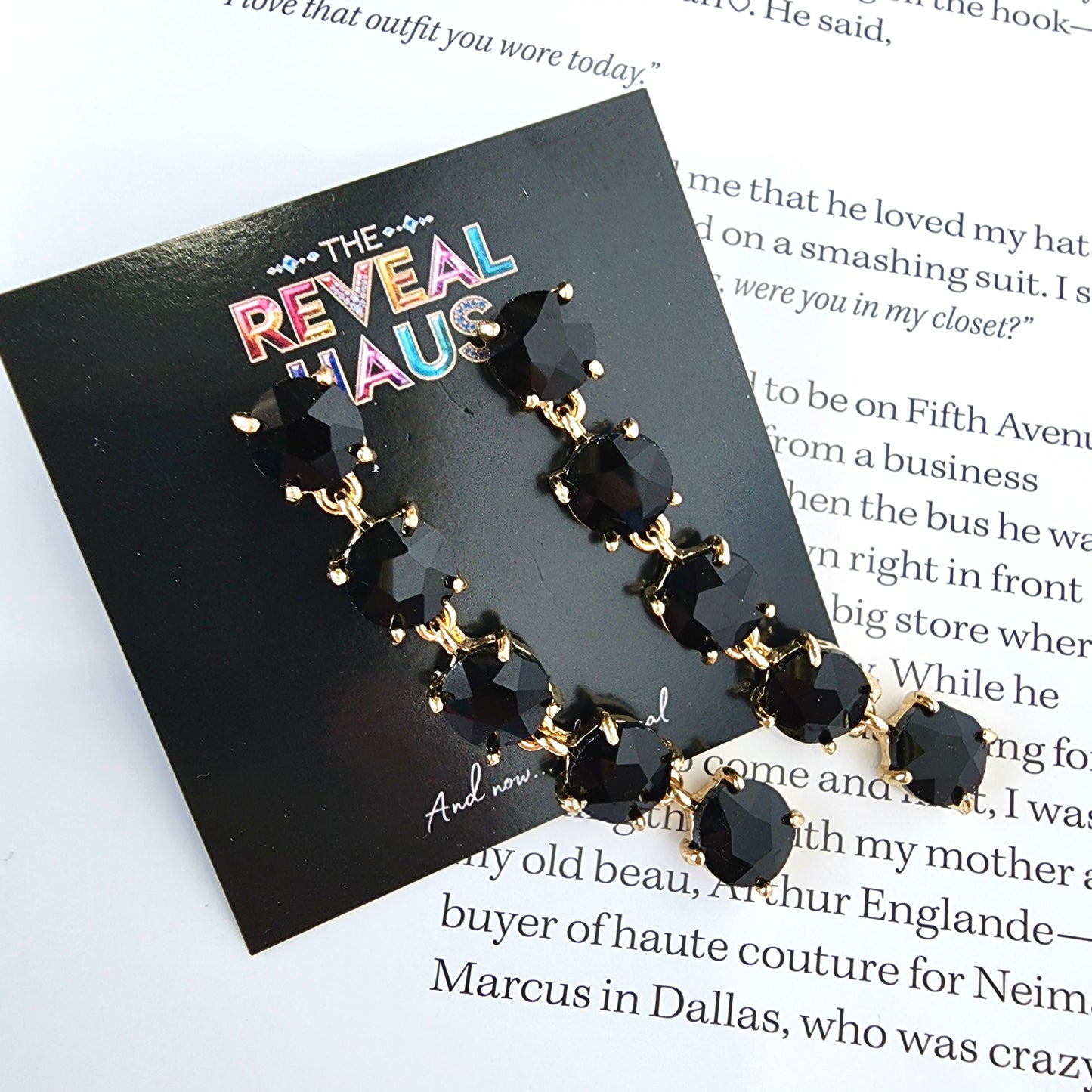 The Jett Drop Earrings