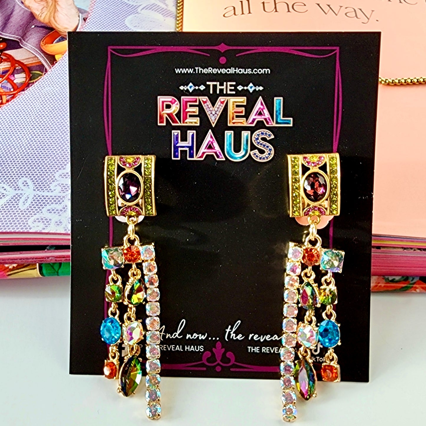 Maximalist Icon Earrings-Eggplant