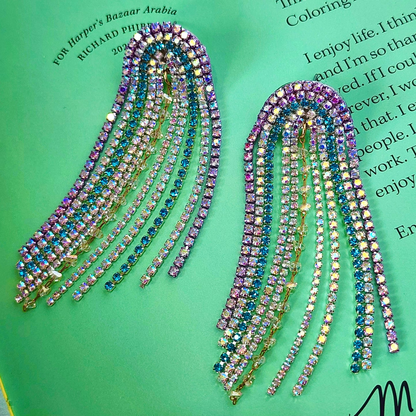 Riviera Lights Crystal Earrings The Muse Collection