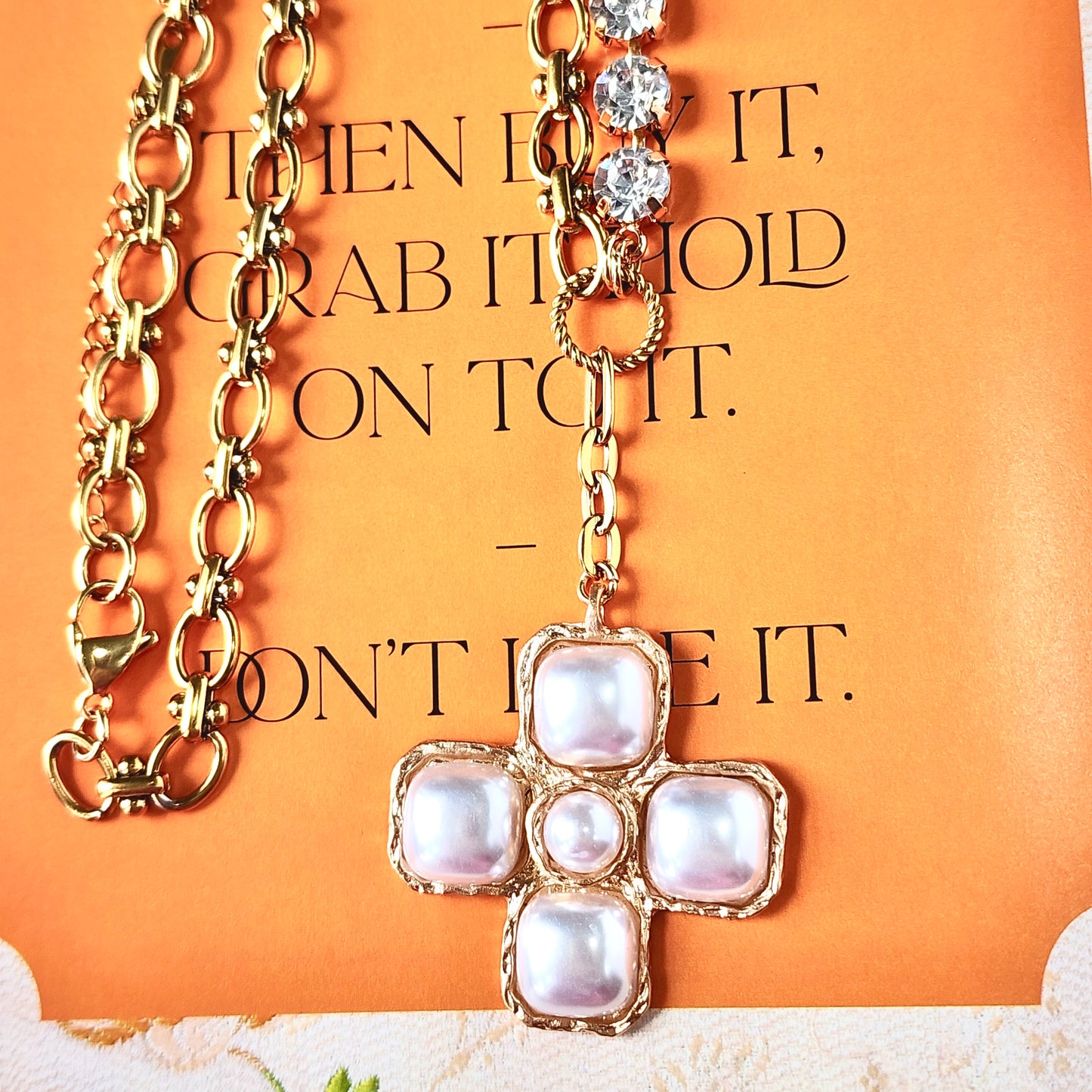 The Clover Pearl Statement Necklace